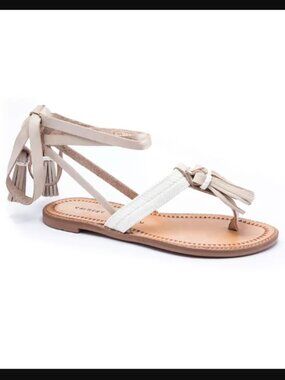 Chinese Laundry Women's Giordana Lace Up Thong Sandal Size 9, Festival Ready